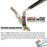 HOBBYCA HCA-200 CRAFTER TWEEZERS STRAIGHT A TYPE